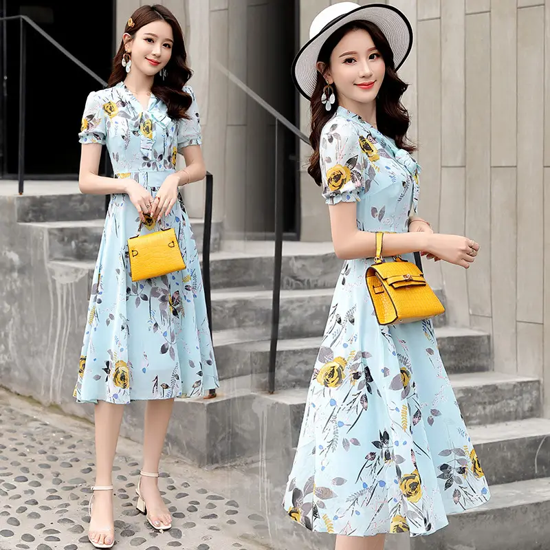 Thai Style Floral Skirt Dress Fat Waist Large Size - Image 10