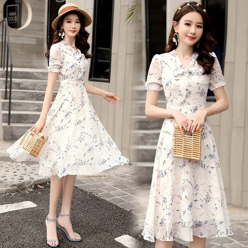 Thai Style Floral Skirt Dress Fat Waist Large Size - Image 11