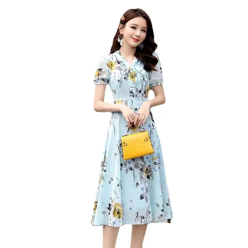 Thai Style Floral Skirt Dress Fat Waist Large Size - Image 13