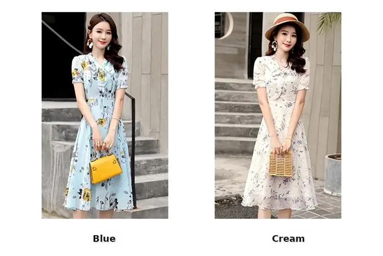 Thai Style Floral Skirt Dress Fat Waist Large Size — feature 1
