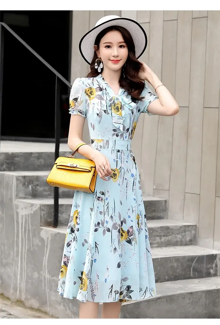 Thai Style Floral Skirt Dress Fat Waist Large Size — feature 10