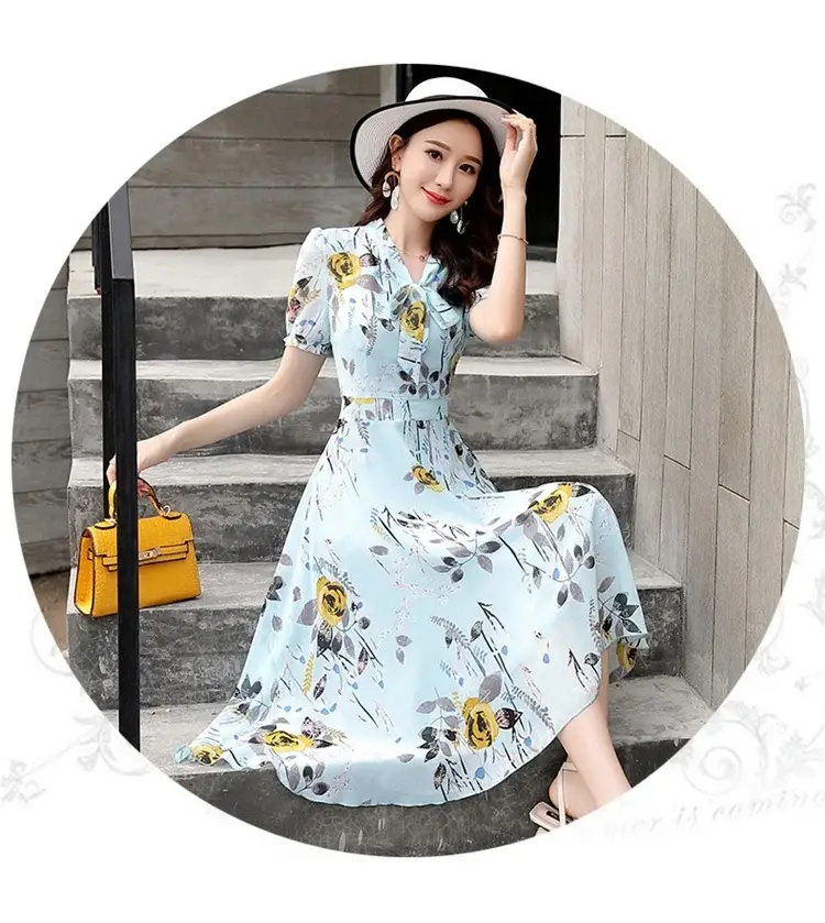 Thai Style Floral Skirt Dress Fat Waist Large Size — feature 11