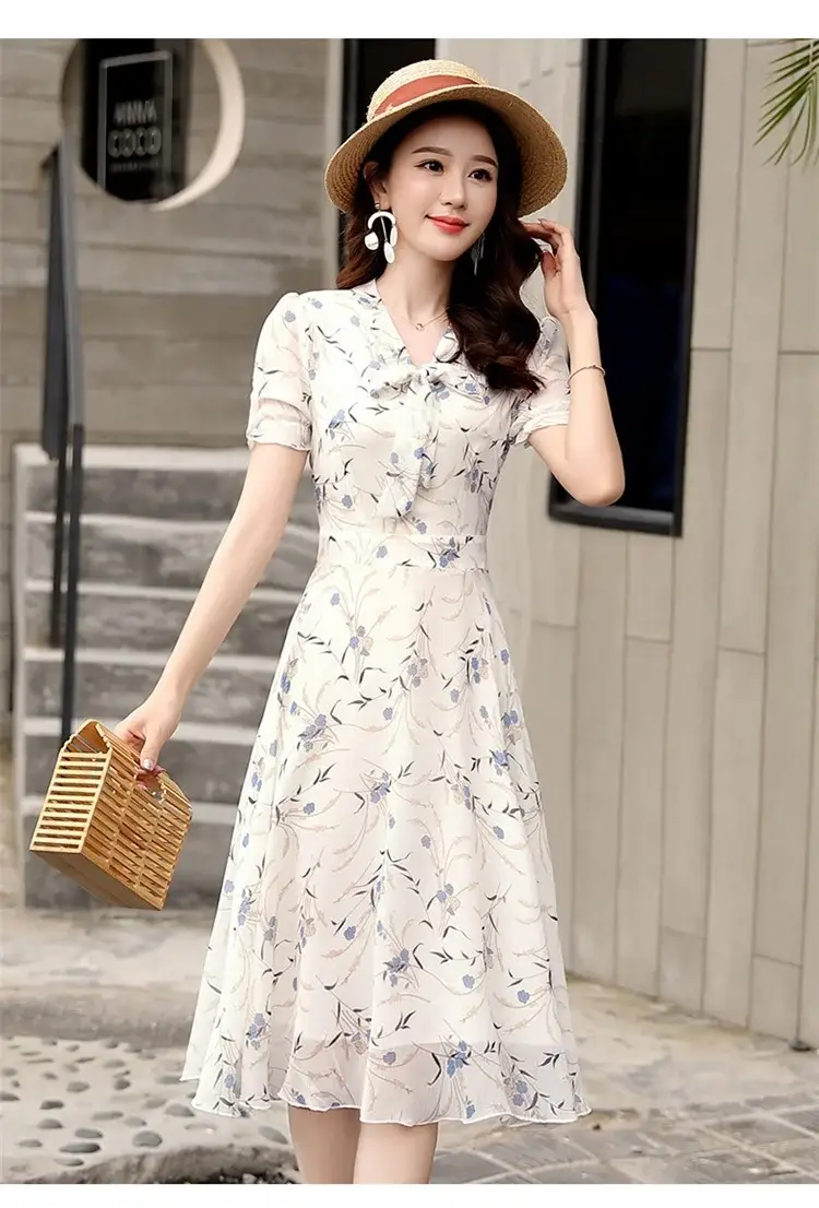 Thai Style Floral Skirt Dress Fat Waist Large Size — feature 12