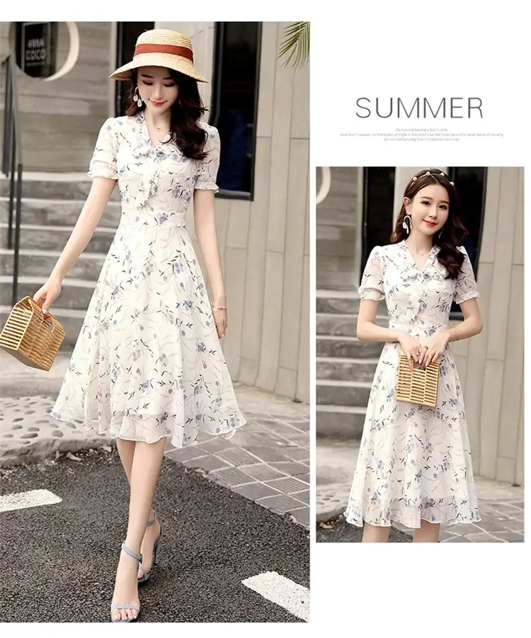 Thai Style Floral Skirt Dress Fat Waist Large Size — feature 13
