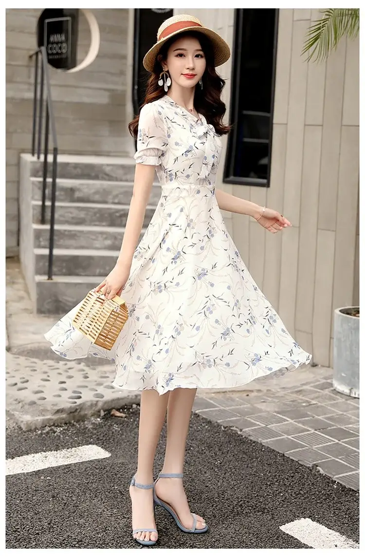 Thai Style Floral Skirt Dress Fat Waist Large Size — feature 14