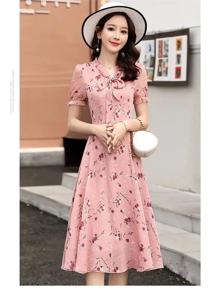 Thai Style Floral Skirt Dress Fat Waist Large Size — feature 3