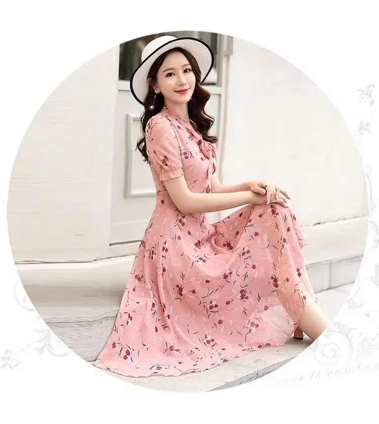 Thai Style Floral Skirt Dress Fat Waist Large Size — feature 4