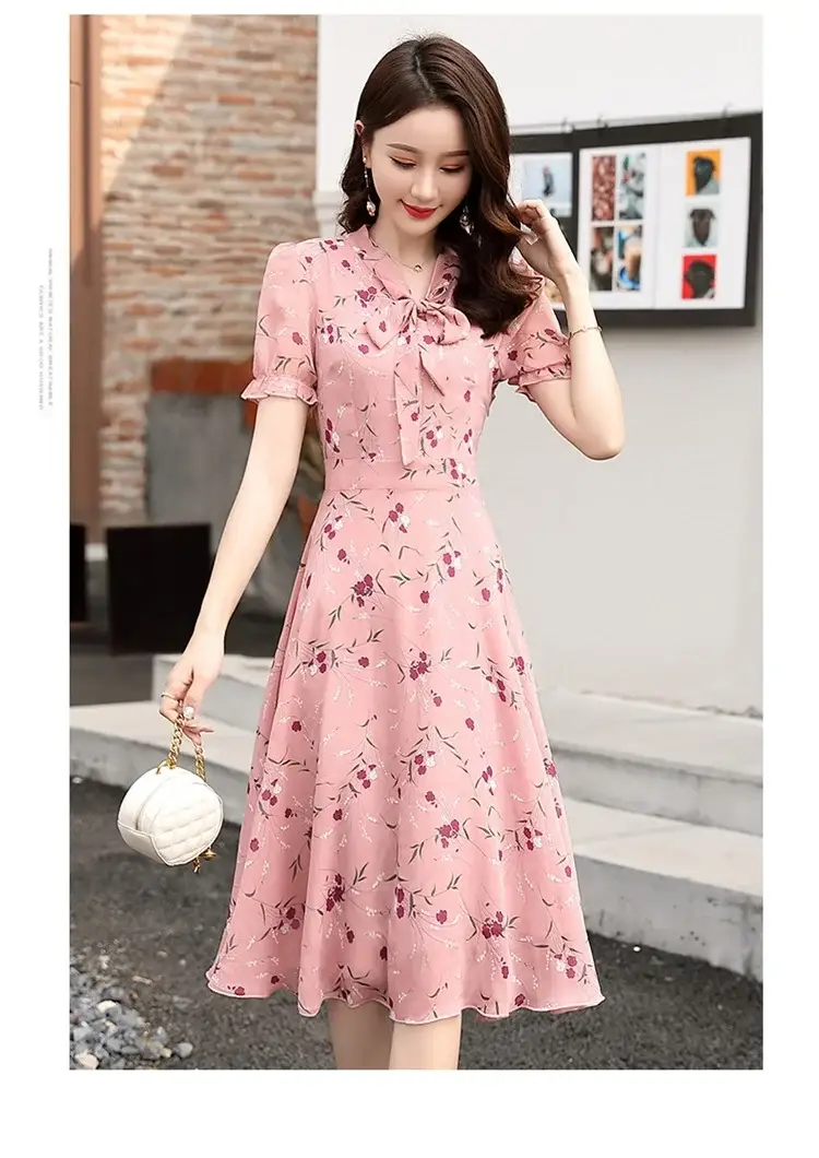 Thai Style Floral Skirt Dress Fat Waist Large Size — feature 5