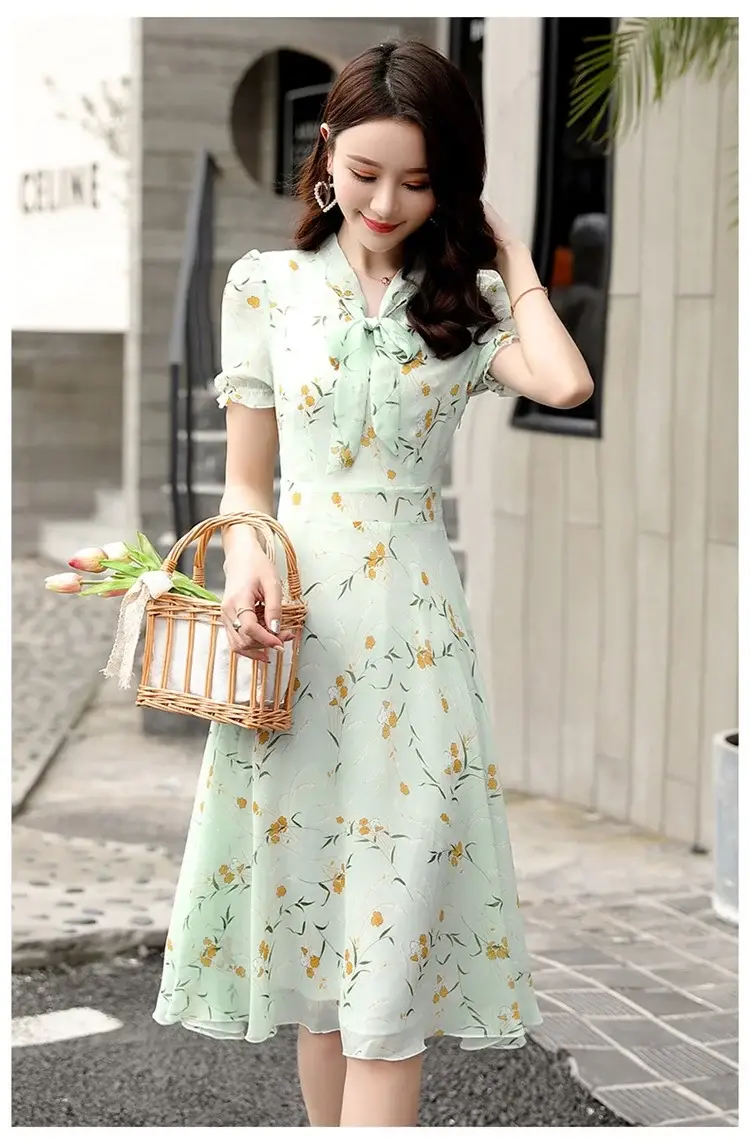 Thai Style Floral Skirt Dress Fat Waist Large Size — feature 7