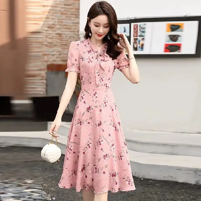 Thai Style Floral Skirt Dress Fat Waist Large Size - Image 2