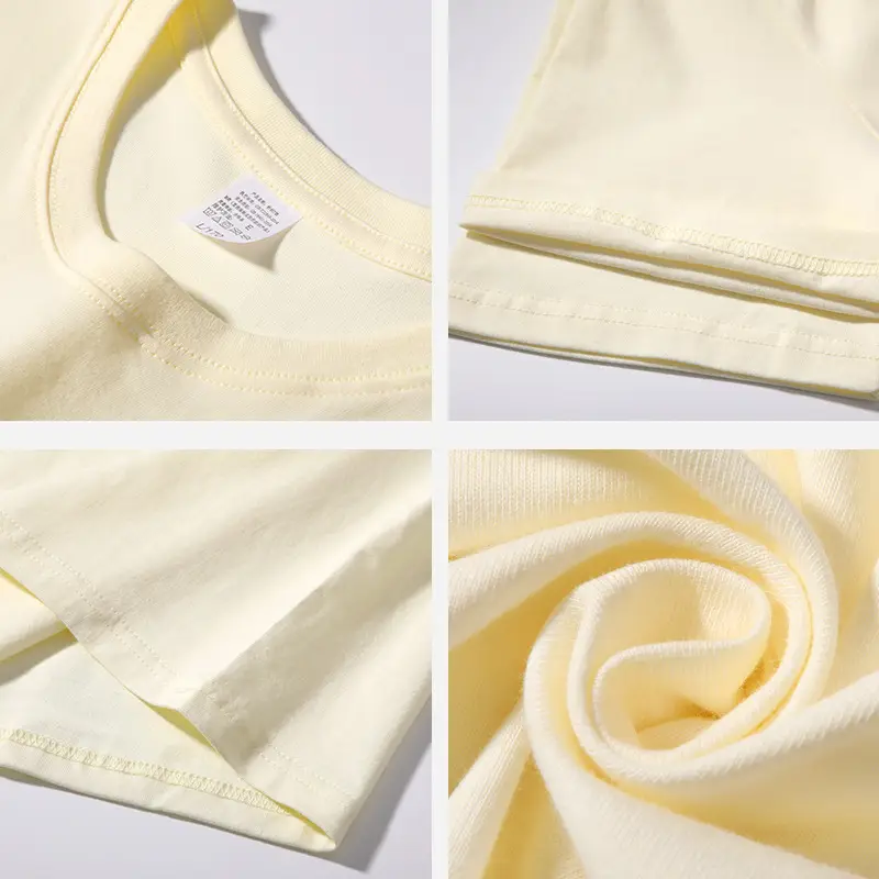 Men Women Loose Fit Orange Cotton T-Shirt 200g