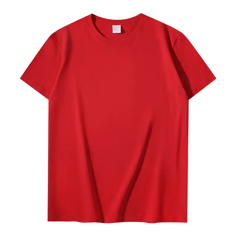 Men Women Loose Fit Orange Cotton T-Shirt 200g