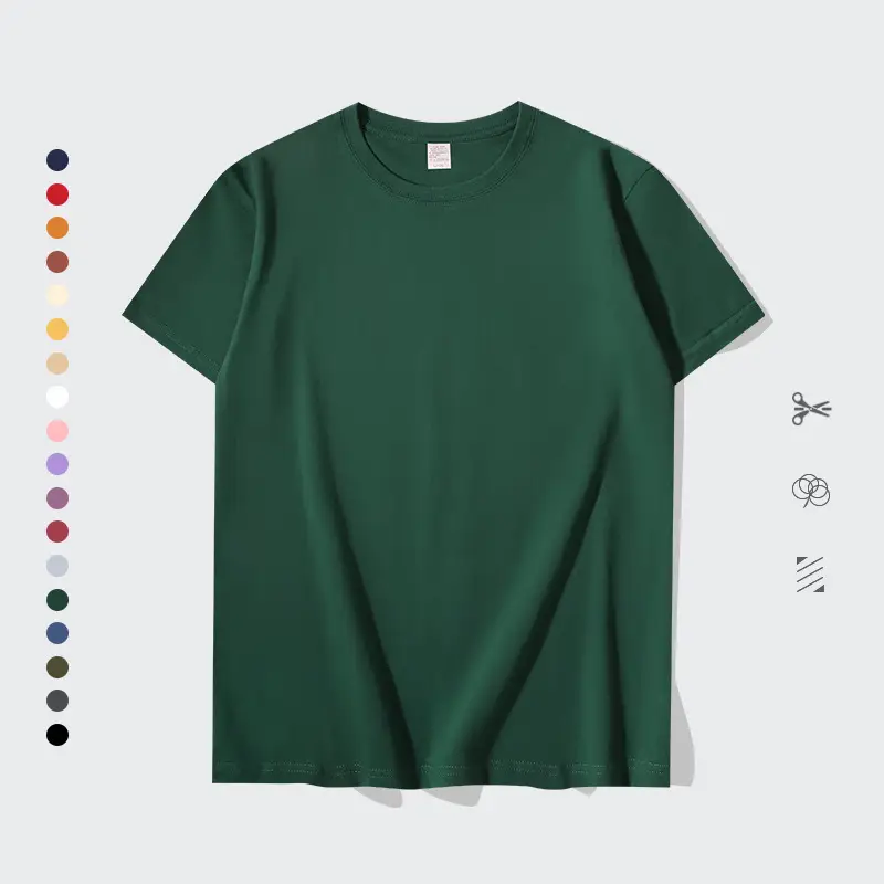 Men Women Loose Fit Orange Cotton T-Shirt 200g
