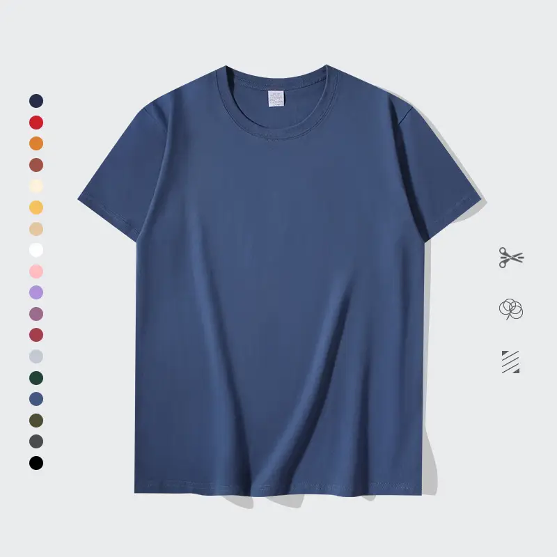 Men Women Loose Fit Orange Cotton T-Shirt 200g
