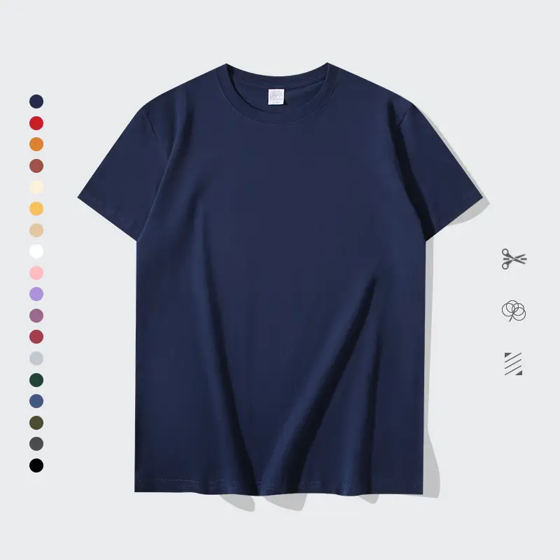 Men Women Loose Fit Orange Cotton T-Shirt 200g