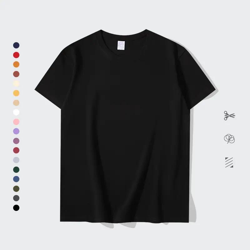 Men Women Loose Fit Orange Cotton T-Shirt 200g