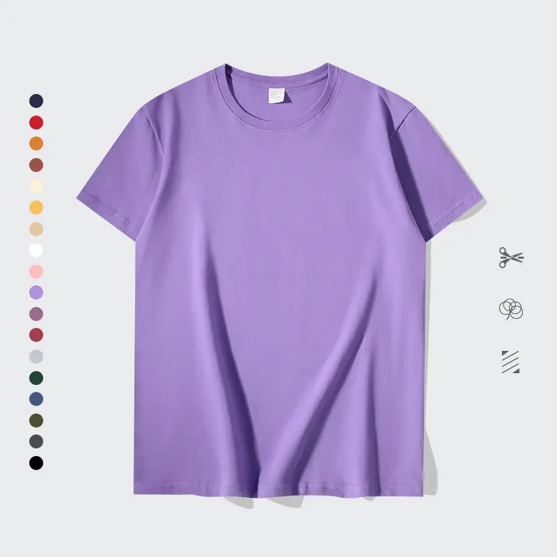 Men Women Loose Fit Orange Cotton T-Shirt 200g