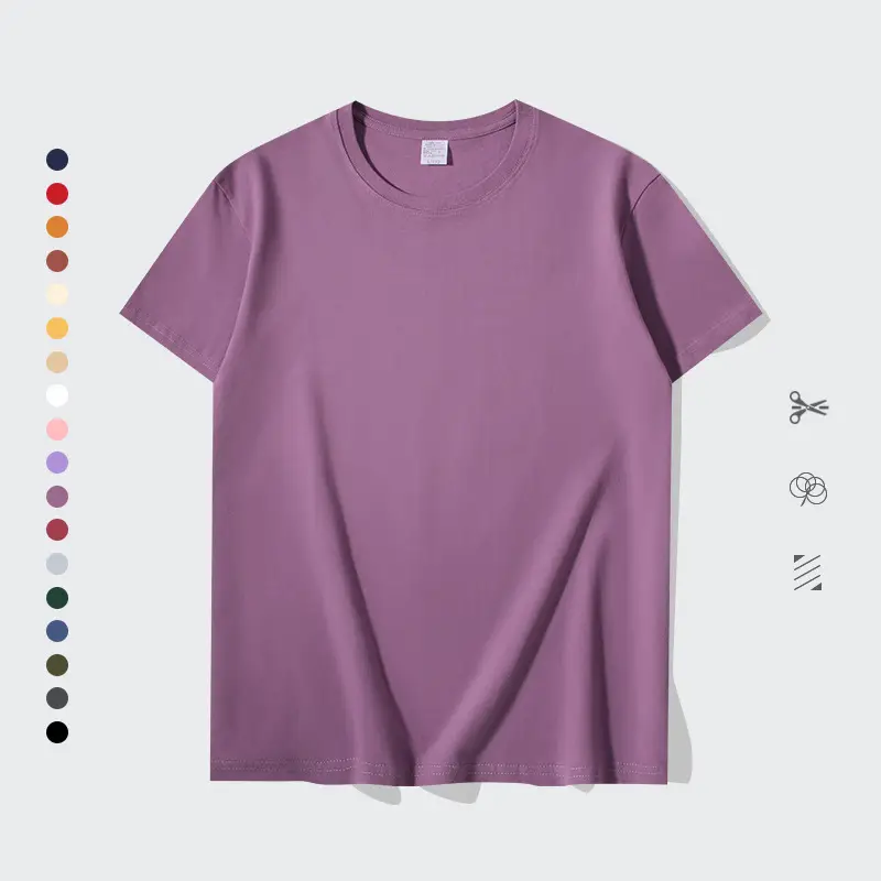 Men Women Loose Fit Orange Cotton T-Shirt 200g