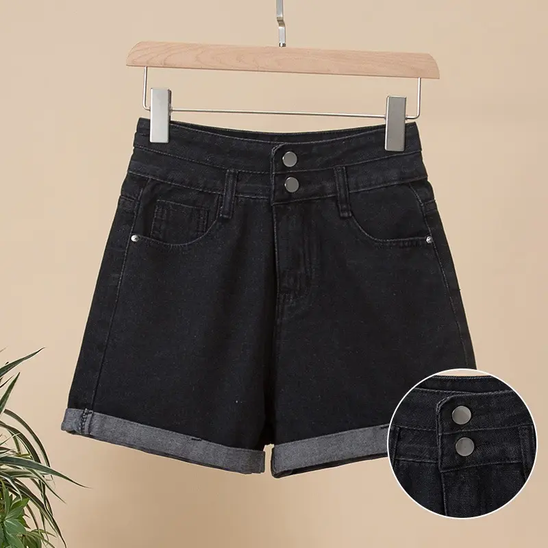 New Women High Waist Denim Shorts Light Blue 2025 - Image 2