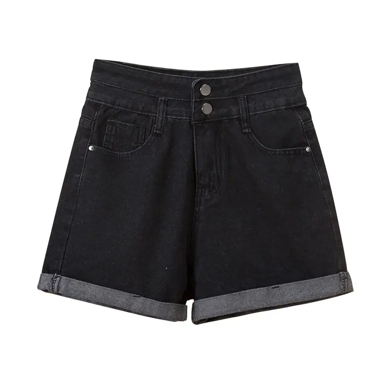 New Women High Waist Denim Shorts Light Blue 2025 - Image 5