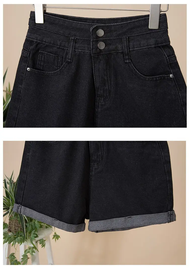 New Women High Waist Denim Shorts Light Blue 2025 — feature 17