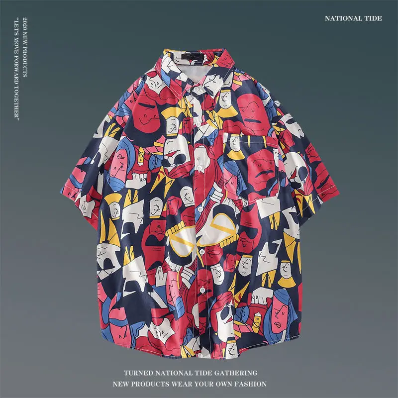 Women Japanese Ins Hawaii Beach Short Sleeve Shirt — feature 14