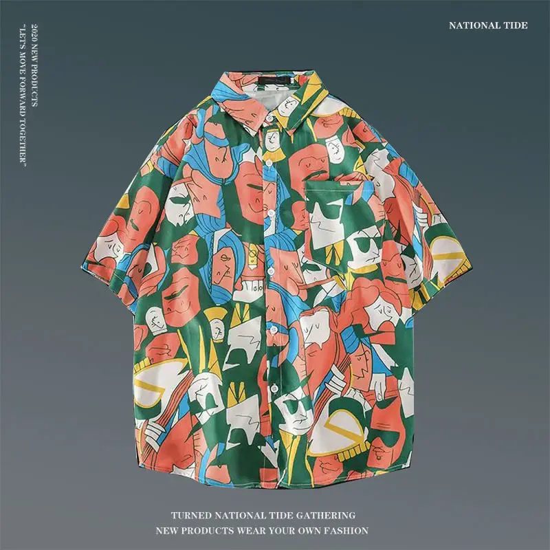 Women Japanese Ins Hawaii Beach Short Sleeve Shirt — feature 15