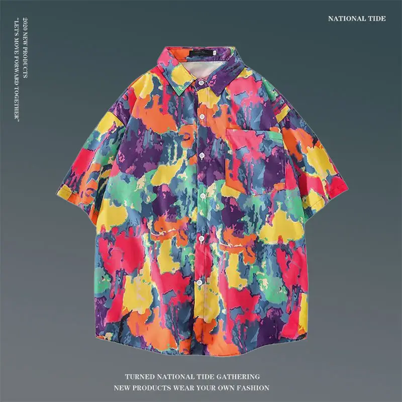 Women Japanese Ins Hawaii Beach Short Sleeve Shirt — feature 20