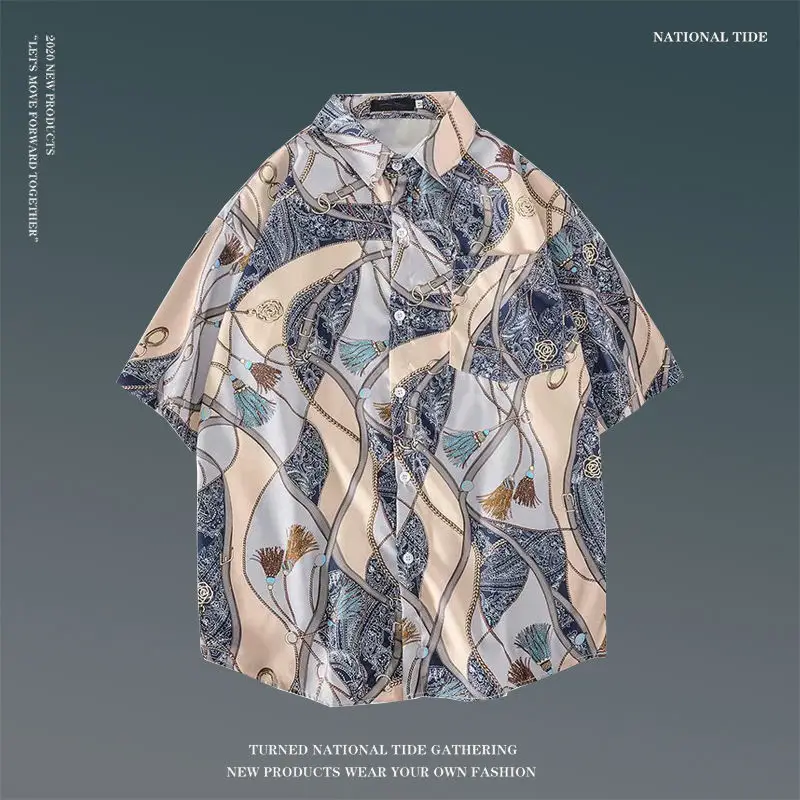 Women Japanese Ins Hawaii Beach Short Sleeve Shirt — feature 21