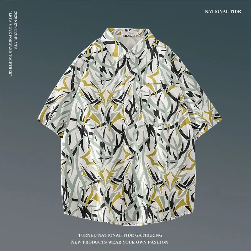 Women Japanese Ins Hawaii Beach Short Sleeve Shirt — feature 30