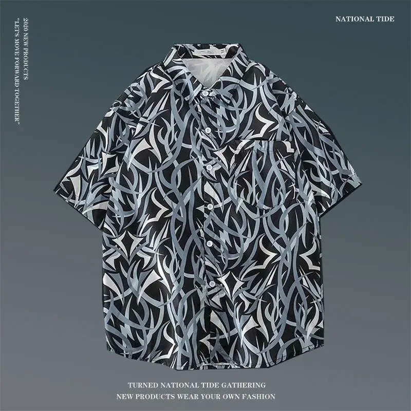 Women Japanese Ins Hawaii Beach Short Sleeve Shirt — feature 31
