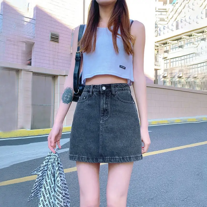 Women's High Waist Denim Shorts Set Summer 2022 - Image 7