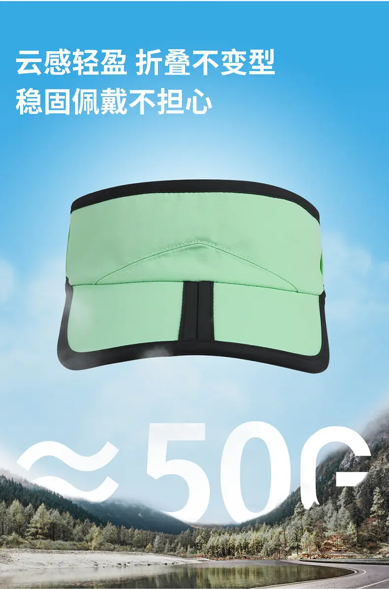 Green Nylon Raincoat Hat for Men Women Waterproof Comfortable — feature 13