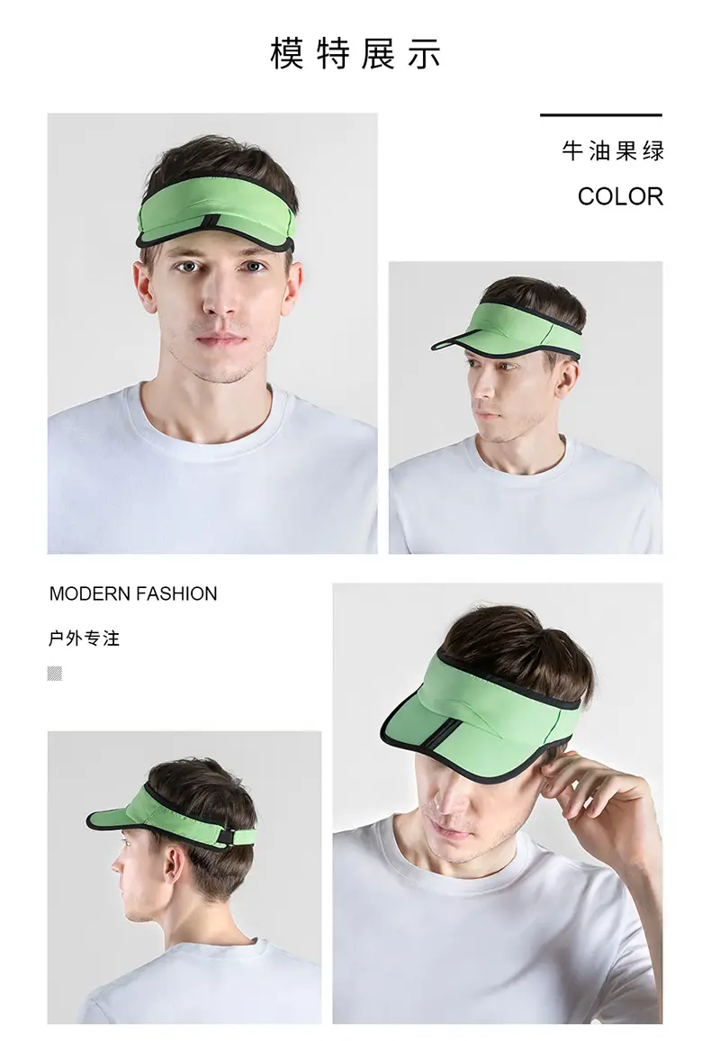 Green Nylon Raincoat Hat for Men Women Waterproof Comfortable — feature 17