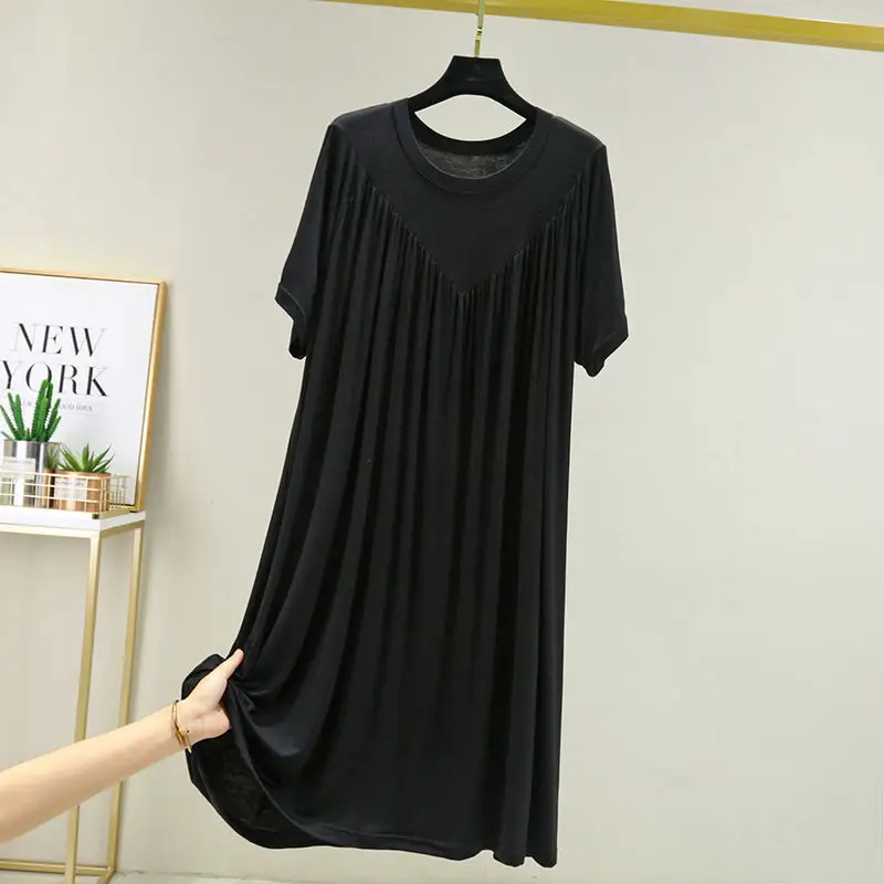 Women's Loose Sleeve Round Neck Dress Summer 2023 - Image 4