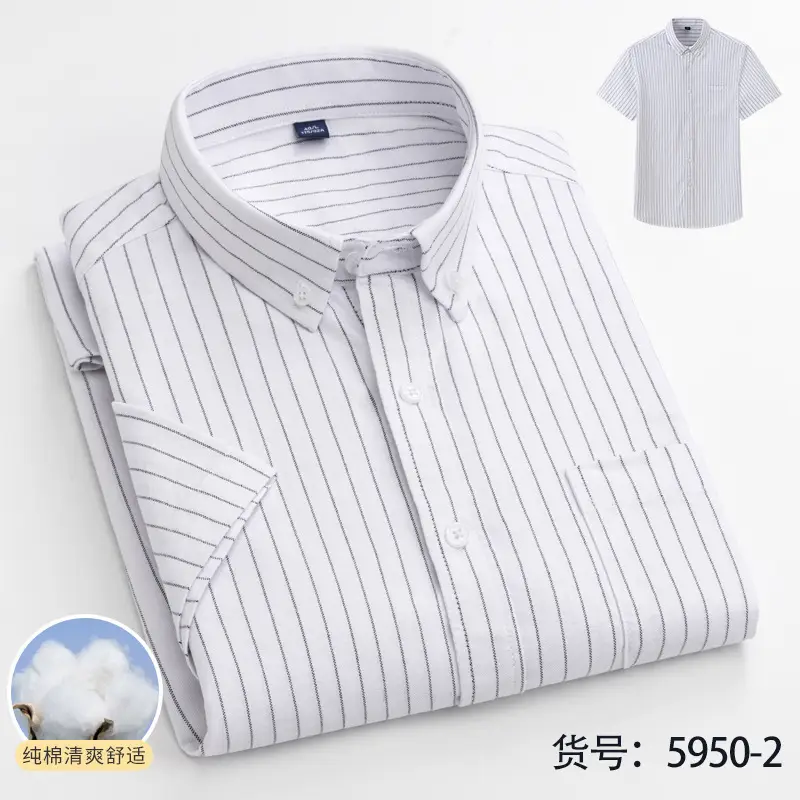 Men Blue Cotton Button Shirt 5950-6 - Image 4