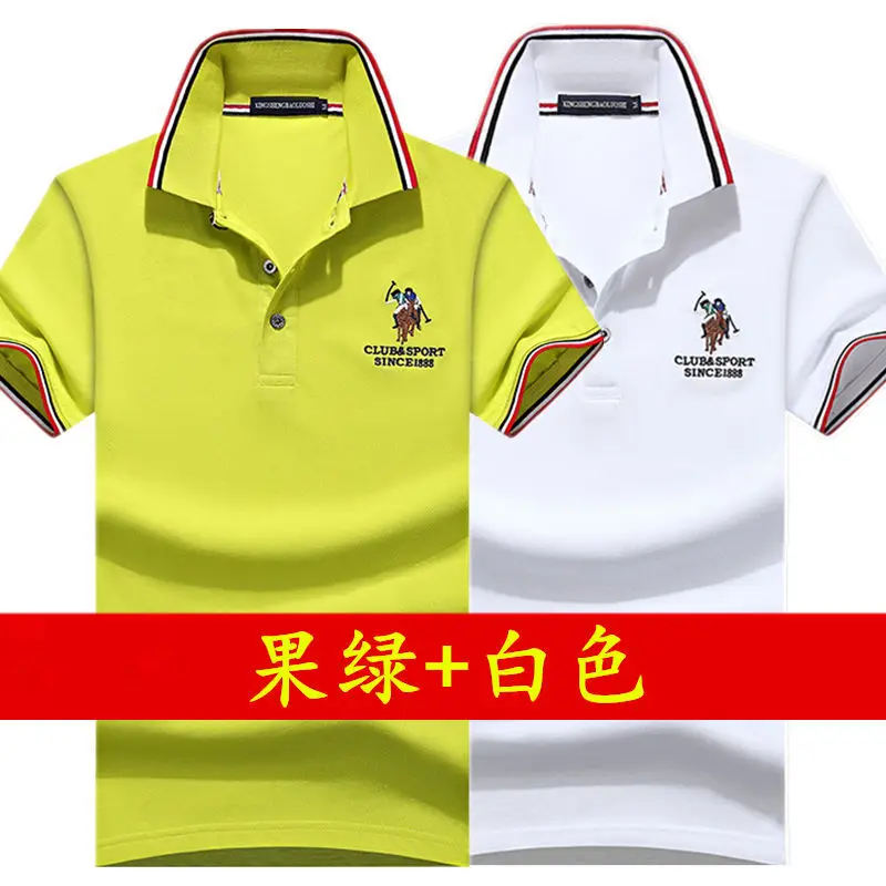Men Polo Shirt Blue Grey Large Half Sleeve Embroidered