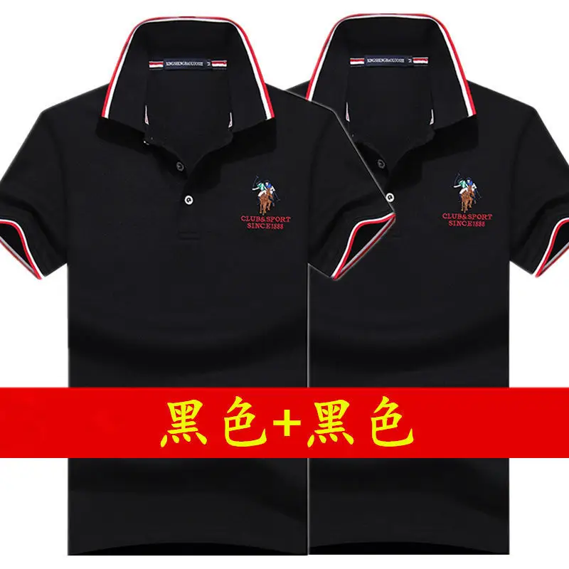 Men Polo Shirt Blue Grey Large Half Sleeve Embroidered