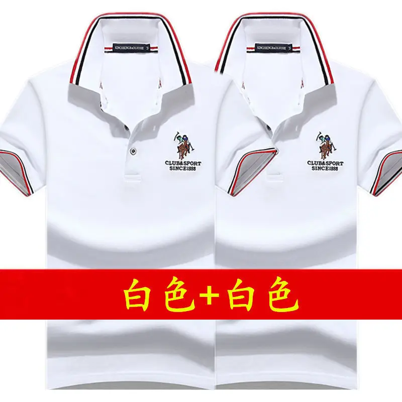 Men Polo Shirt Blue Grey Large Half Sleeve Embroidered