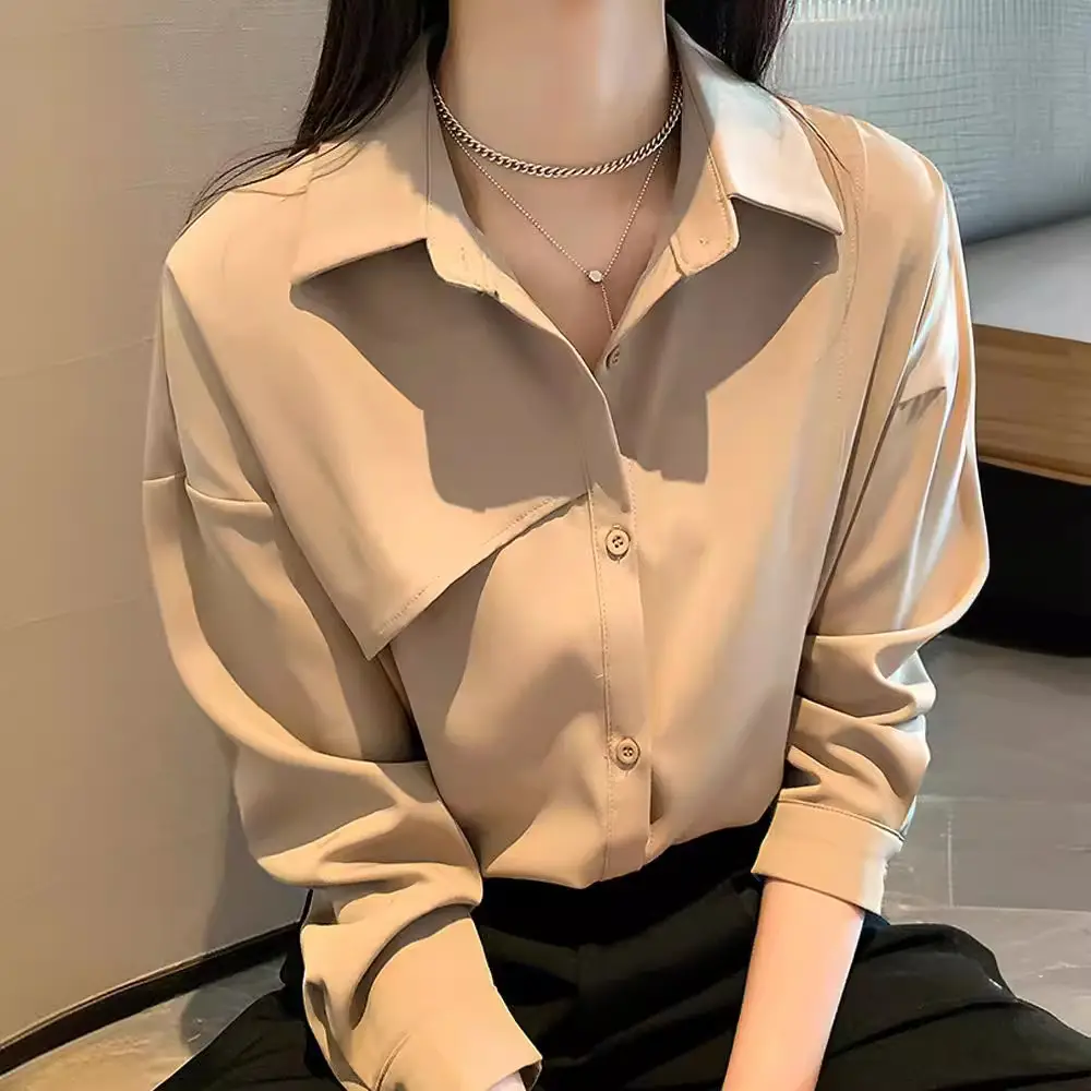 Women French Style White Blouse Top 2025 Spring - Image 6