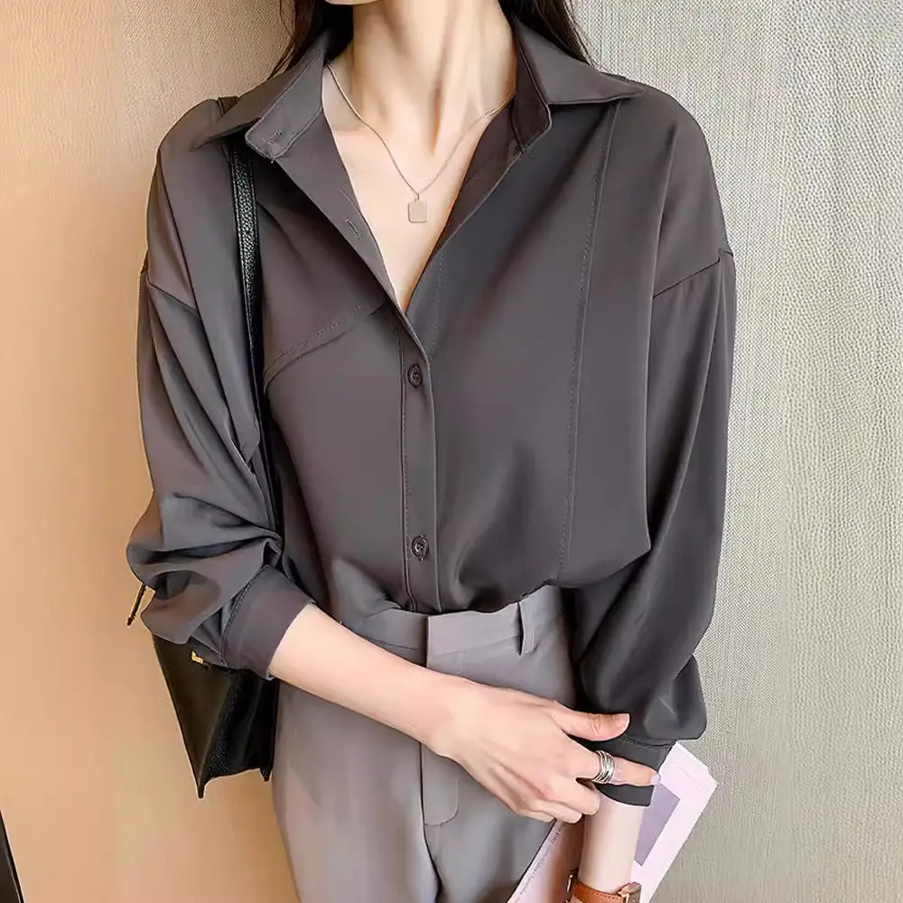 Women French Style White Blouse Top 2025 Spring - Image 7