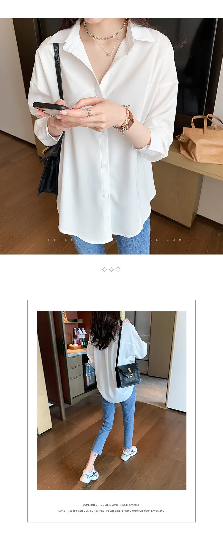 Women French Style White Blouse Top 2025 Spring — feature 16
