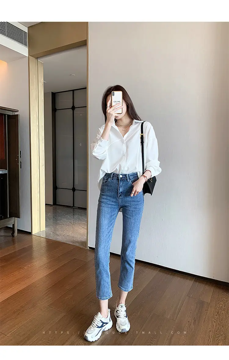 Women French Style White Blouse Top 2025 Spring — feature 17