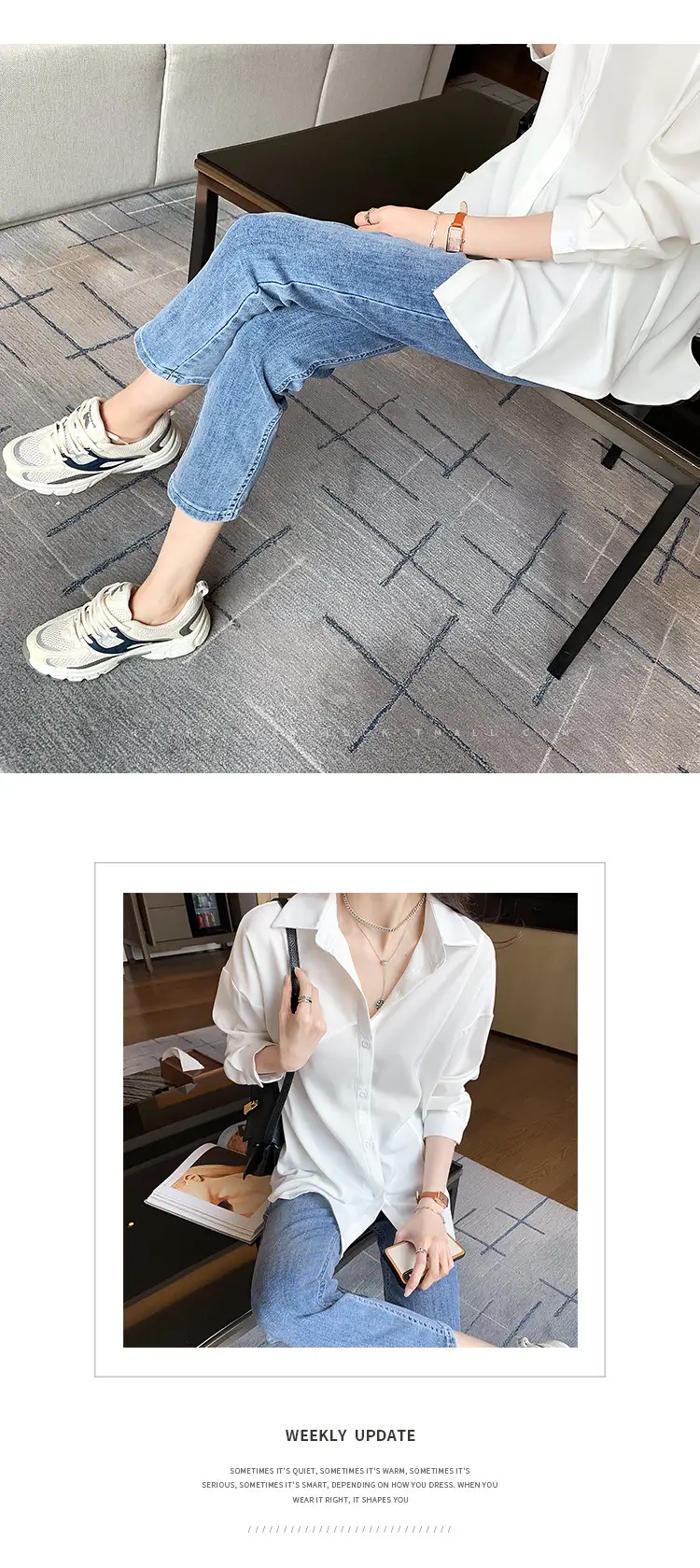 Women French Style White Blouse Top 2025 Spring — feature 21
