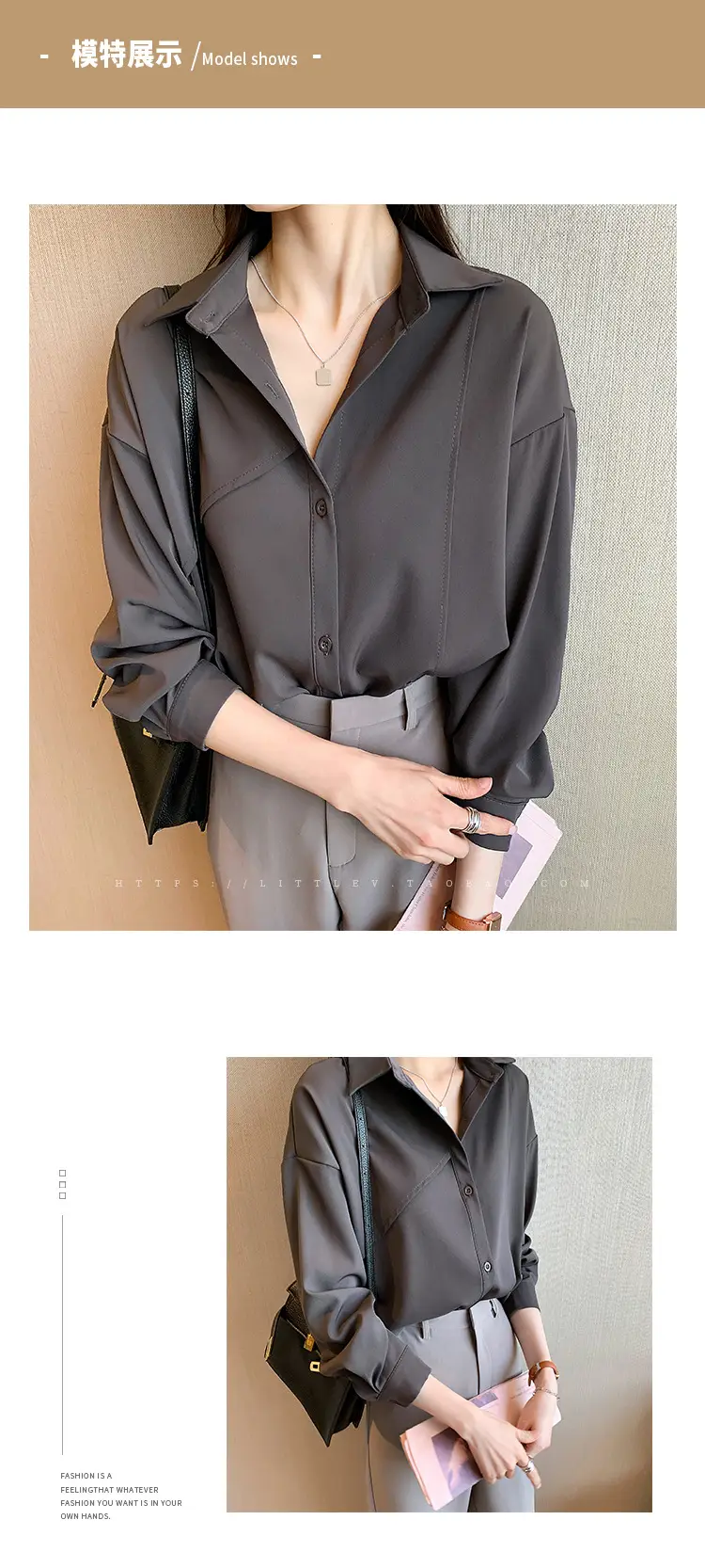 Women French Style White Blouse Top 2025 Spring — feature 5