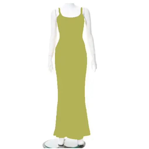 Women's Slim Fit Grey Maxi Dress with Hip Sling Design - Image 7