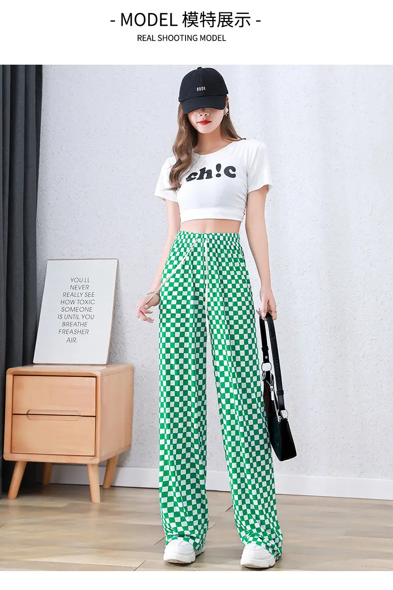 Women Anti-Mosquito Pants Wide Leg Slim Cool Summer — feature 9