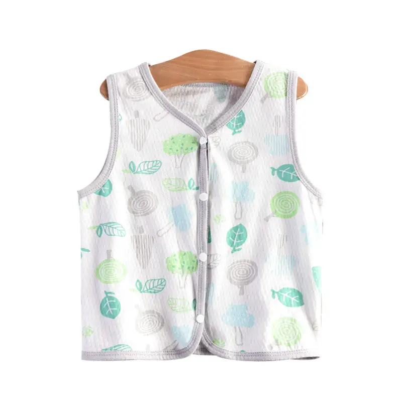 Children's Pink Gingham Vest Veston Style Cotton Summer Top