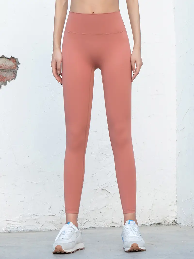 Grey Slim Fit Yoga Pants High Waist Sports Fitness Women