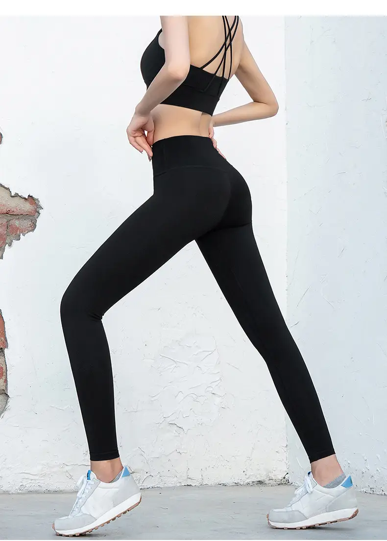 Grey Slim Fit Yoga Pants High Waist Sports Fitness Women — feature 17